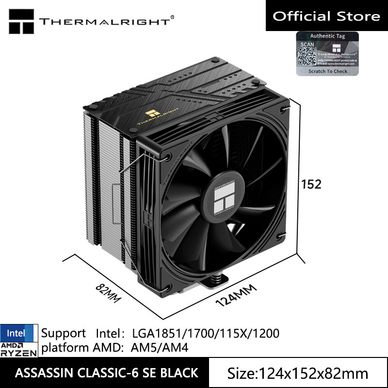 Cpu Heatsink - Thermalright ASSASSIN CLASSIC-6 SE CPU air-cooled