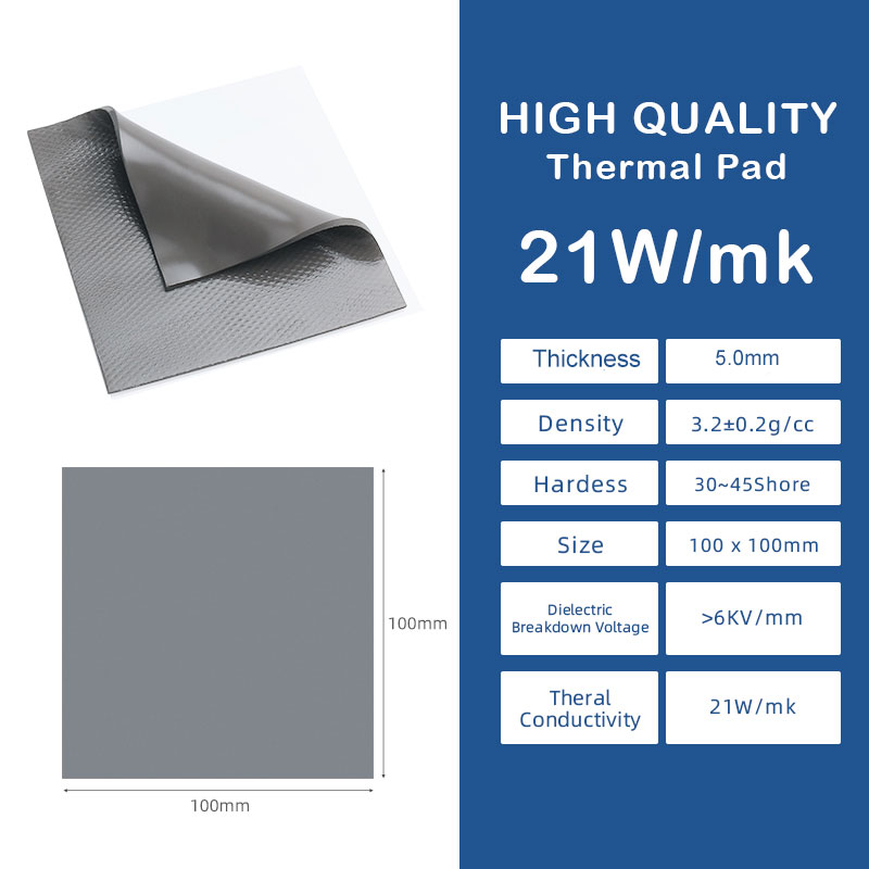 Thermal Paste - 21W/mk 100X50x5.0mm Thermal Pad Non Conductive