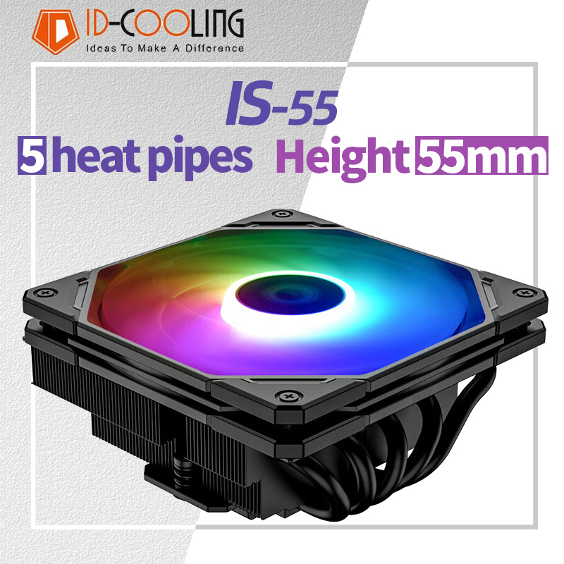 Air Cooler Cpu - ID-COOLING IS-55 5Heatpipe CPU Cooler Down