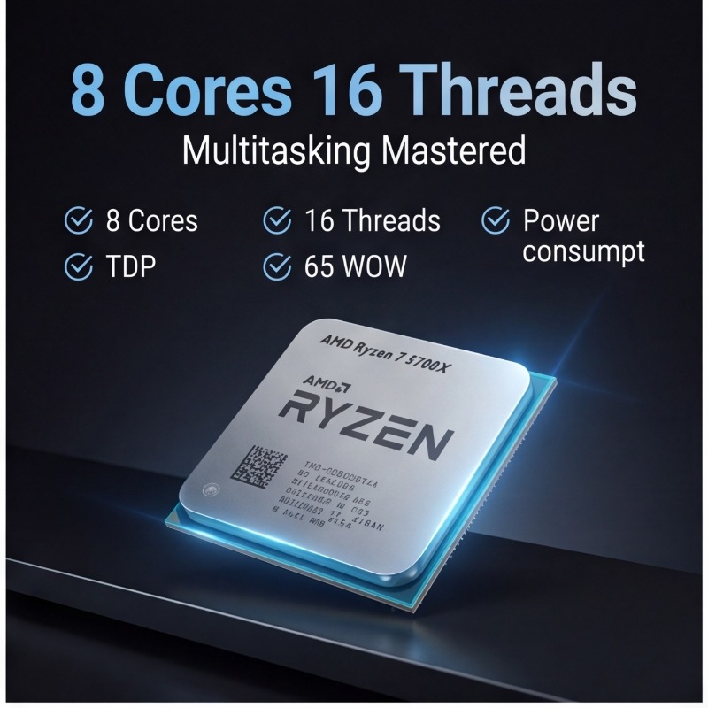 AMD Ryzen 7 5700X Processor Fo - Cpu Fan review and price