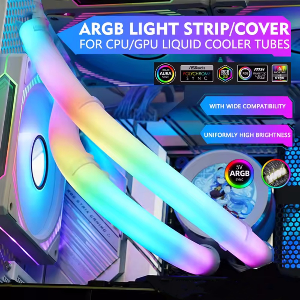 Flexible 5V ARGB LED Neon Tube - Aio Liquid Cooler review and price