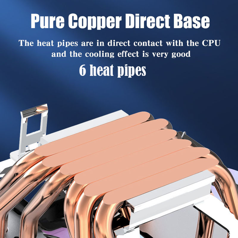 6 Heat Pipe CPU Cooler 4Pin PW - Air Cooler Cpu review and price