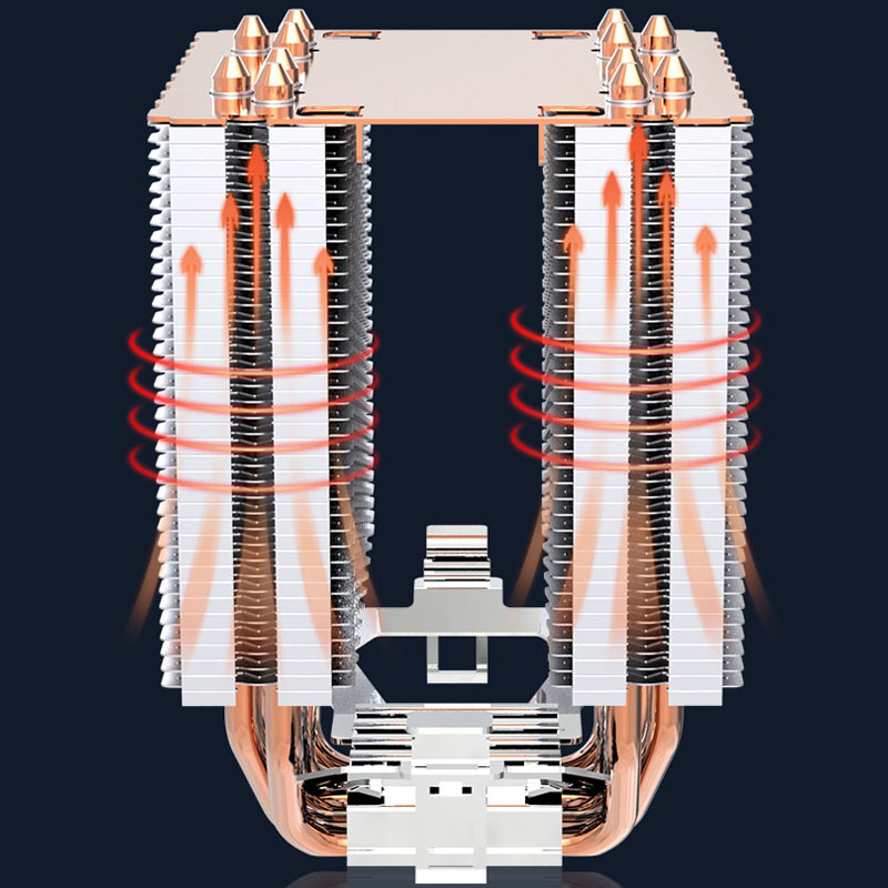 6 Heat Pipe CPU Cooler 4Pin PW - Air Cooler Cpu review and price