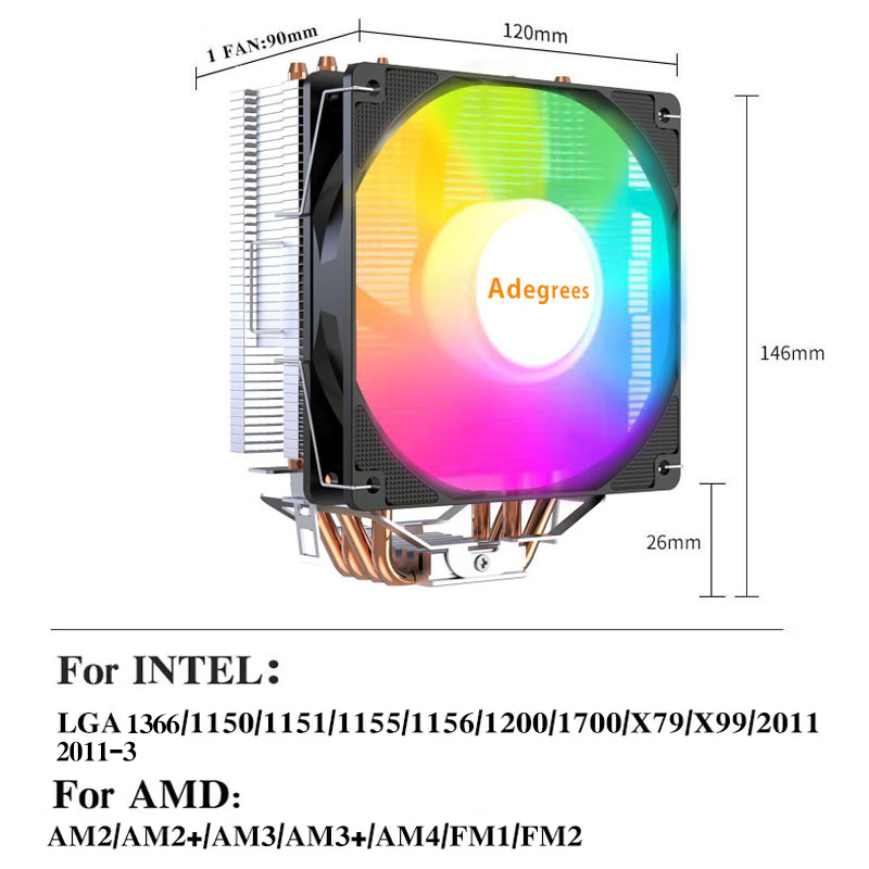 X99 Tower CPU Cooler 4 Heatpip - Air Cooler Cpu review and price