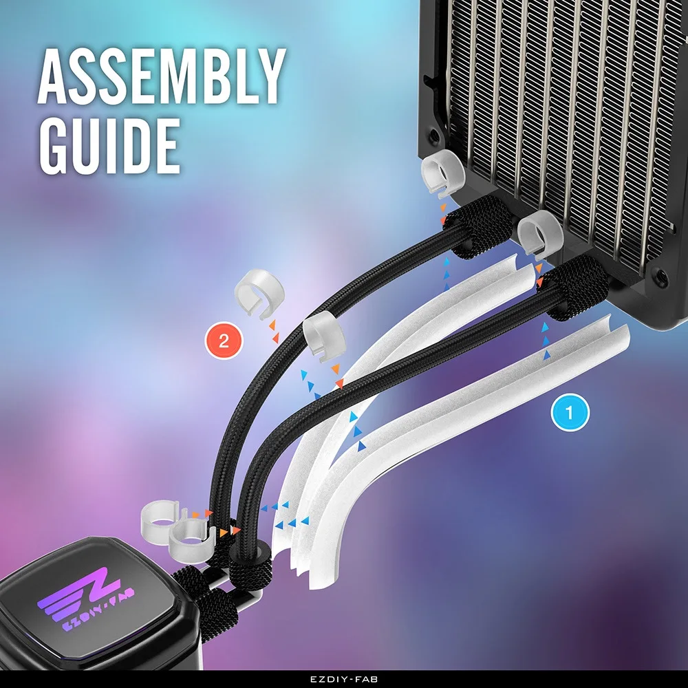 EZDIY ARGB Light Strip For12MM - Aio Liquid Cooler review and price