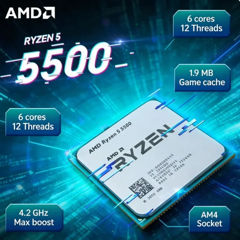 AMD Ryzen 5 5500 Studio Multi  - Cpu Cooler review and price