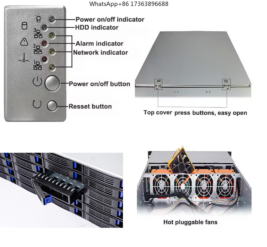 4U Rackmount Server Case 24 Ho - Case Fan review and price